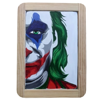 Maľba na bridlicovej tabuľke JOKER 1